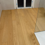 Il parquet utilizzato anche nei bagni