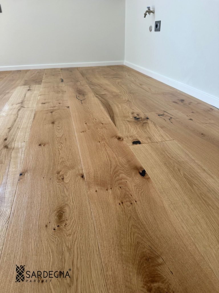 PARQUET PREFINITO IN ROVERE SCELTA RUSTICA